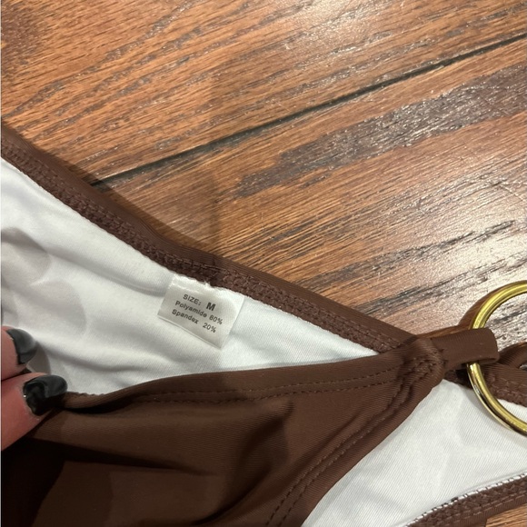 Brown Triangle Bikini Set - Picture 3 of 4
